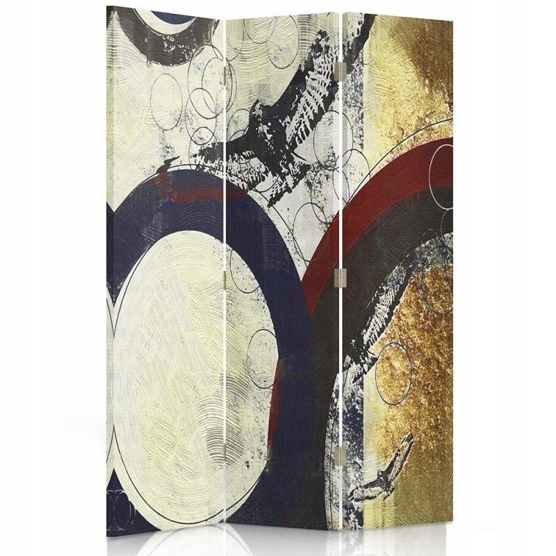 Paraván oboustranný otočný, Abstrakt s grafitem 110x170