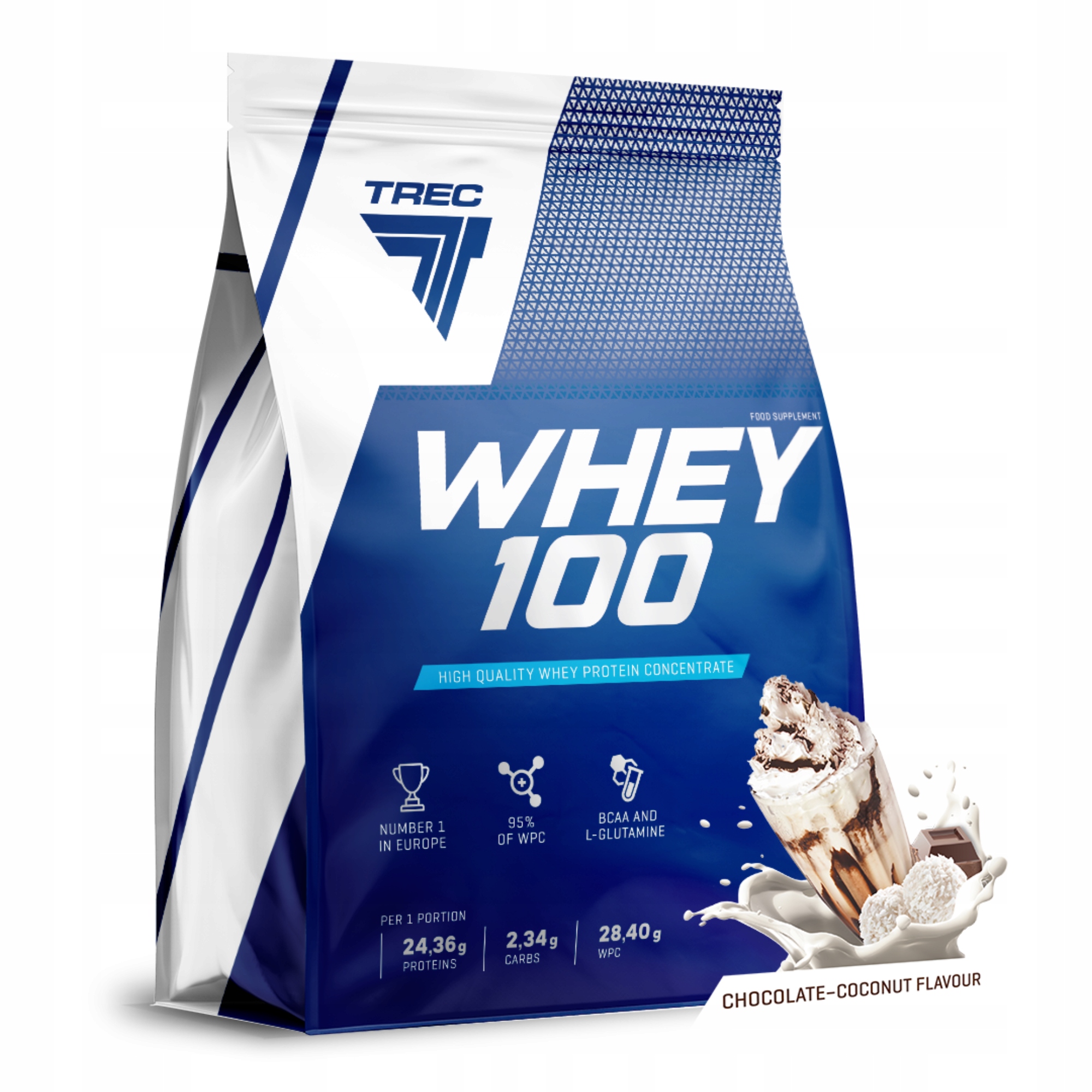 Trec Whey 100 900g Wpc Bílkovina Na Hmotu Pro Trénink