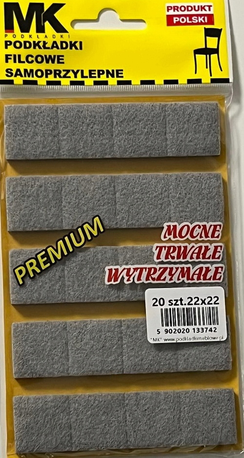 

Podkładki Filcowe Pod Meble Krzesła Stół 22X22