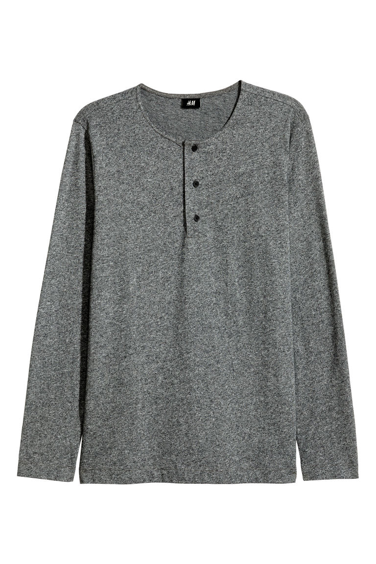 

H&m Bawełniana koszulka henley rozm.XS