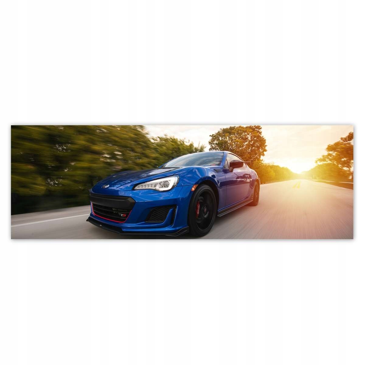 Fototapety 312x104 Automobilový průmysl Modré auto