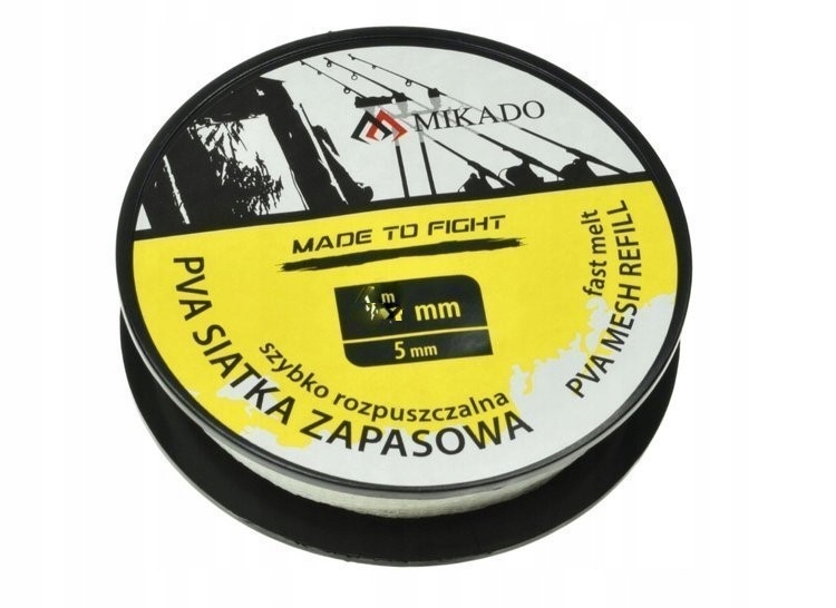 PVA KAPR SIATKA ZAPASOWA 44 mm / 5 m WOLNO ROZPUSZCZALNA MIKADO