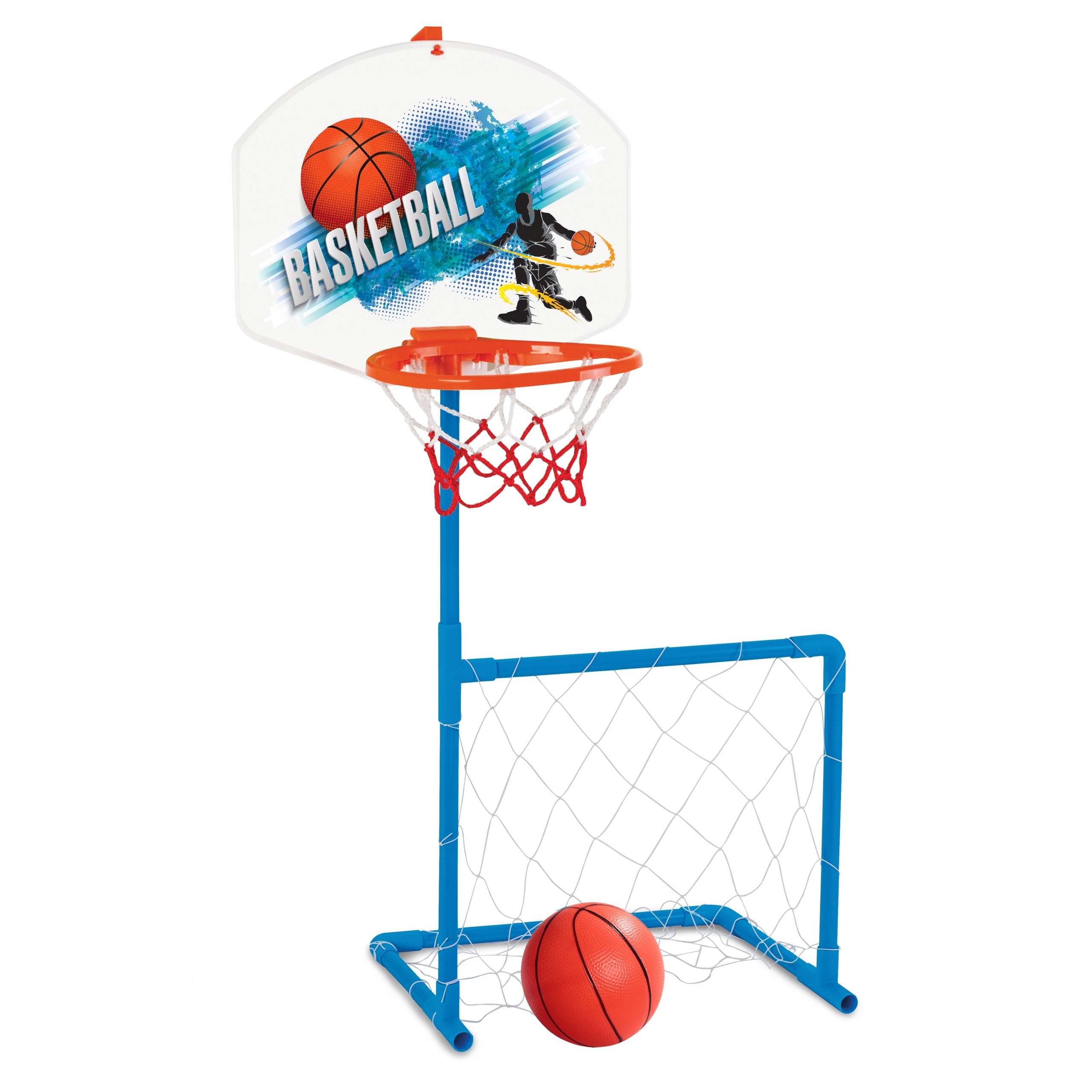 KOSZYKÓWKA BRAMKA DO PIŁKI NOŻNA ZESTAW 2W1 WOOPIE Kod producenta 30715