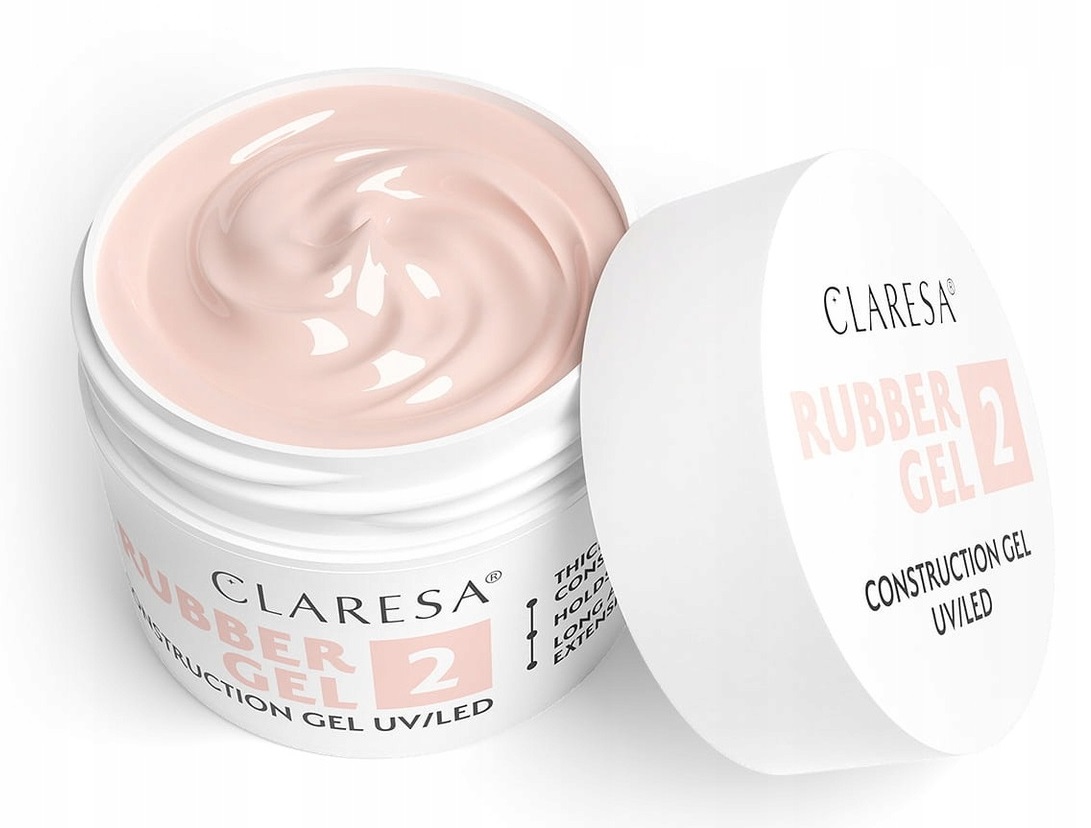 Claresa Rubber Gel gel pro modeláž a prodlužování nehtů builder 2 90g