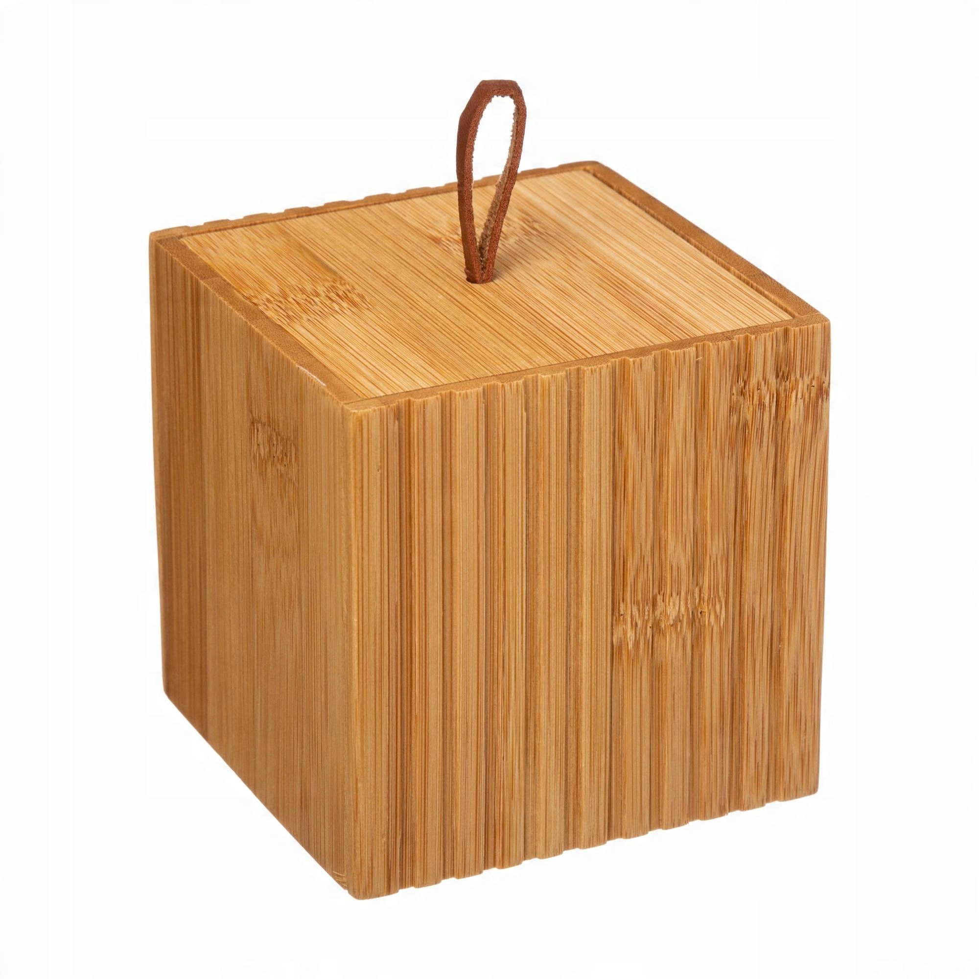 

Pojemnik Bambusowy z pokrywką Organizer Boho 9x9cm