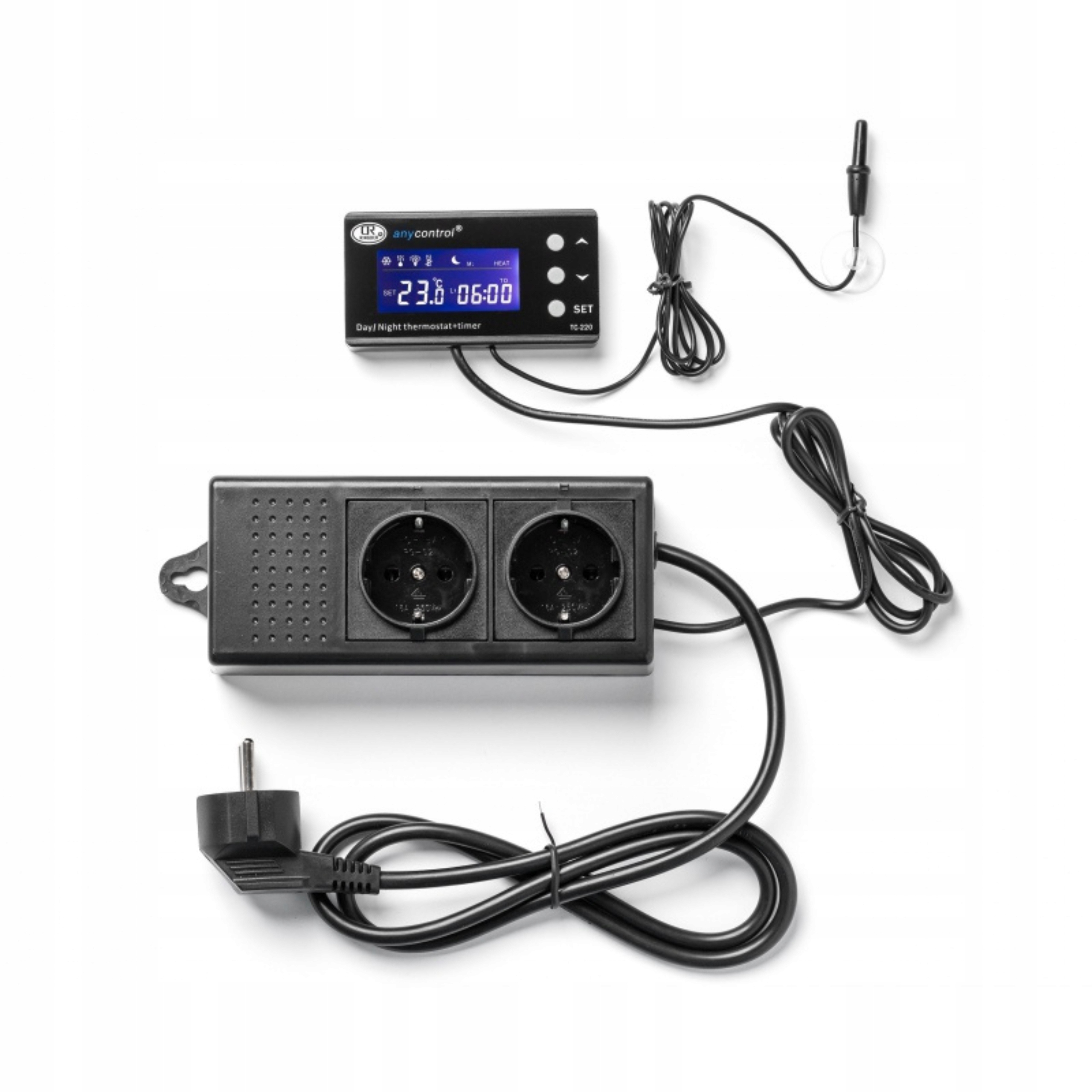 Ringder TC-220 Termostat s časovačem Režim Den Noc do terária a akvária
