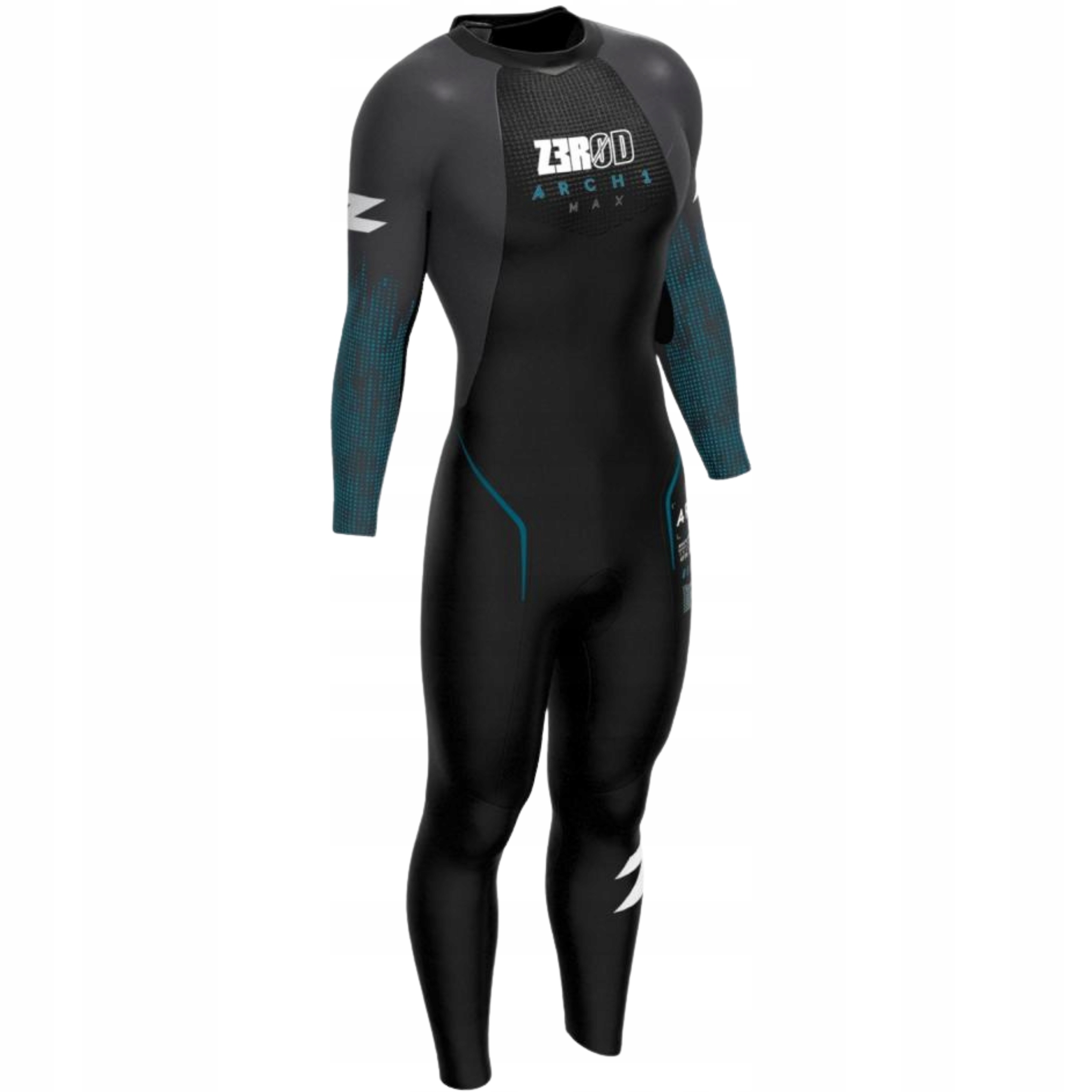 Pianka do Pływania Damska Zerod Archi Black/Blue M Długa Triathlonowa