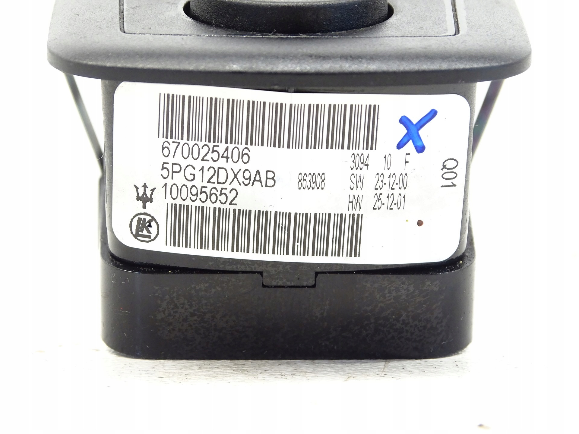 window control switch MASERATI QUATTROPORTE VI 670025406