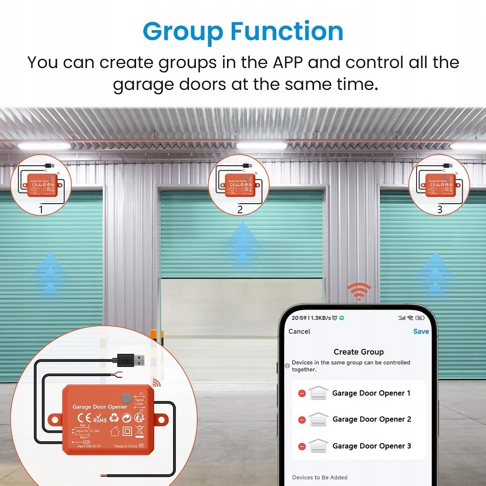 STEROWNIK BRAMY GARAŻOWEJ TUYA ZIGBEE 5V LUB 12V/24V Rodzaj sterownik