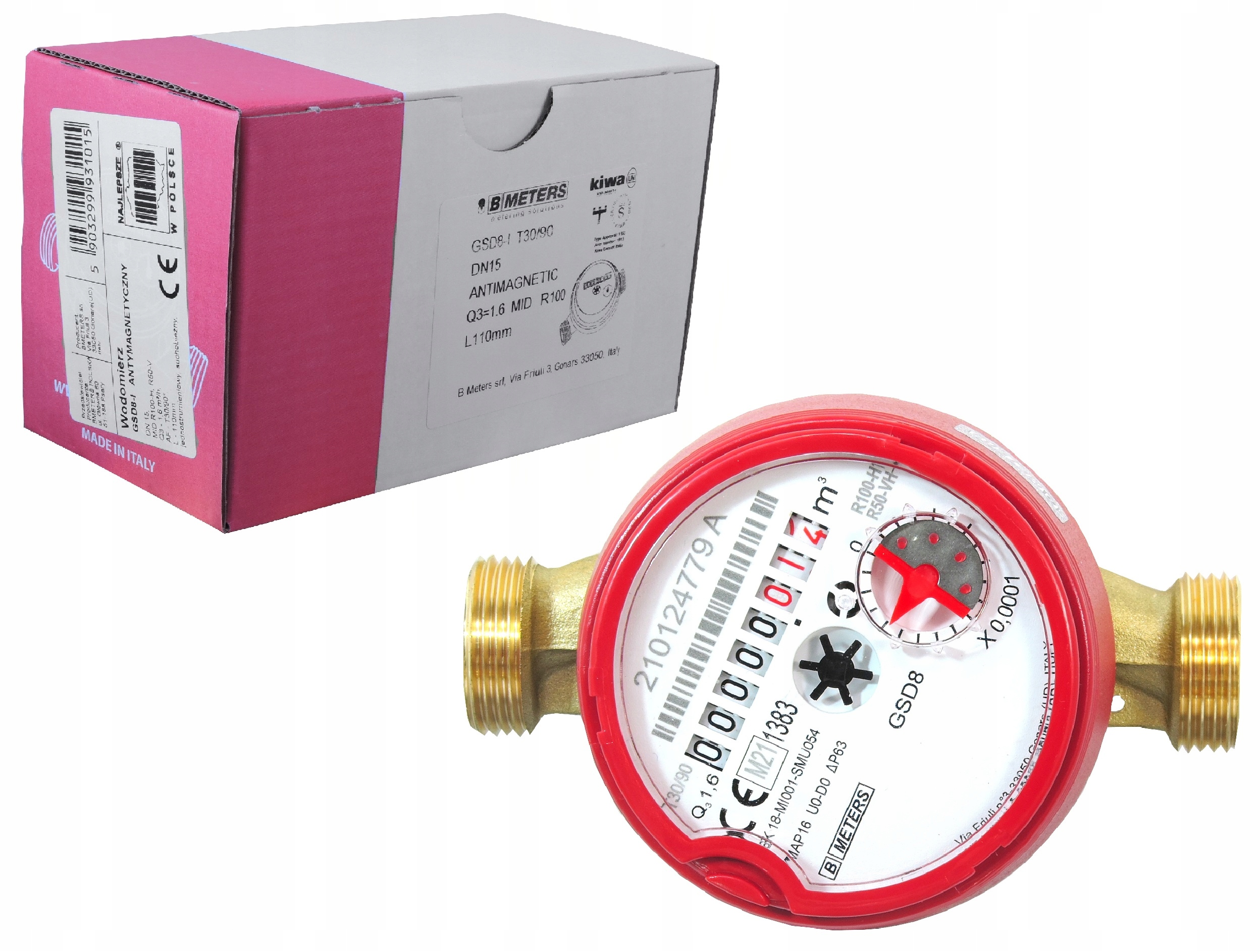 

Wodomierz Dn 15 Ac Q3-1,6 m3/h Antymagnetyczny 90°