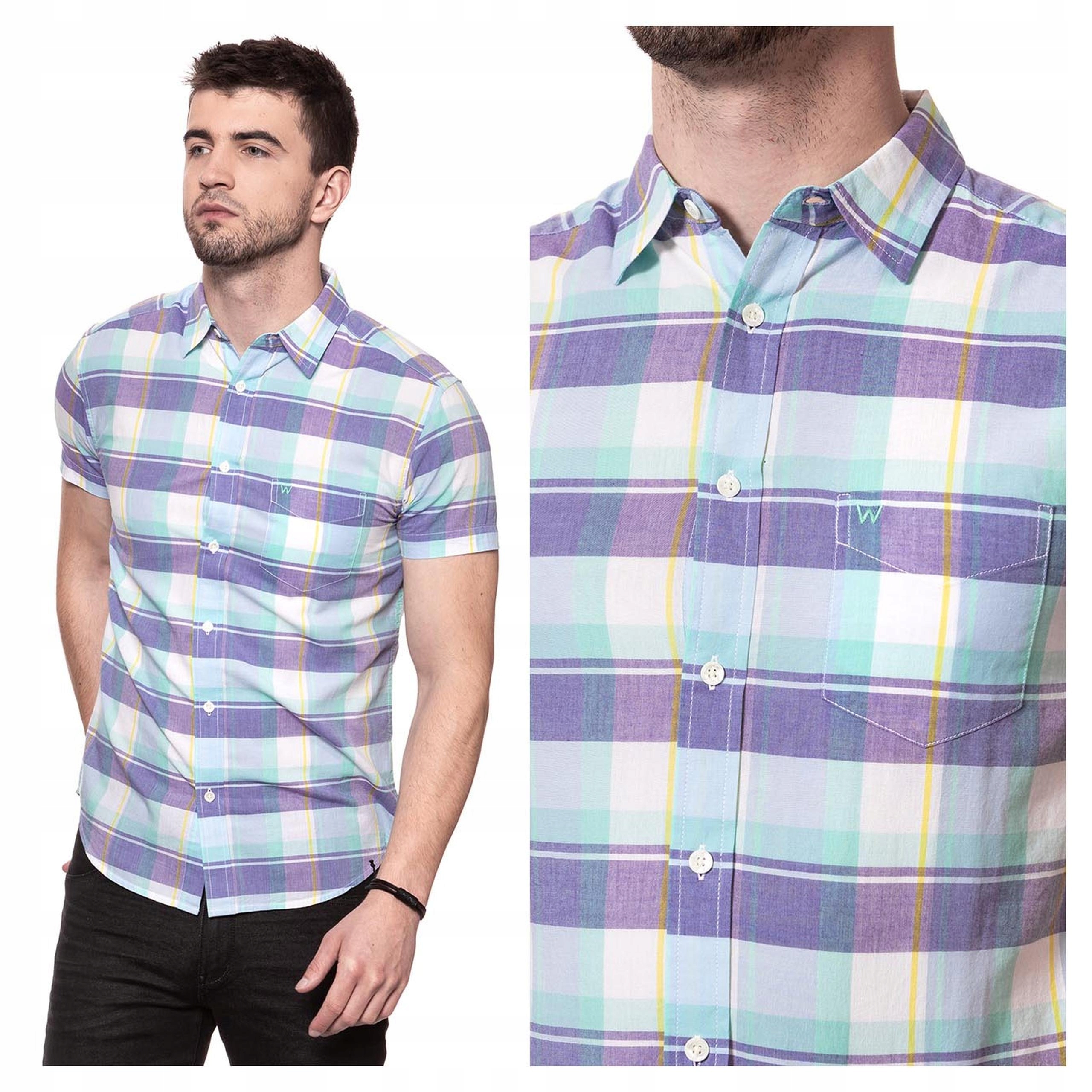 Pánská košile Wrangler Ss 1PKT Shirt S