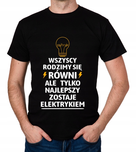 

koszulka Dla Elektryka Elektryk Pomysł prezent