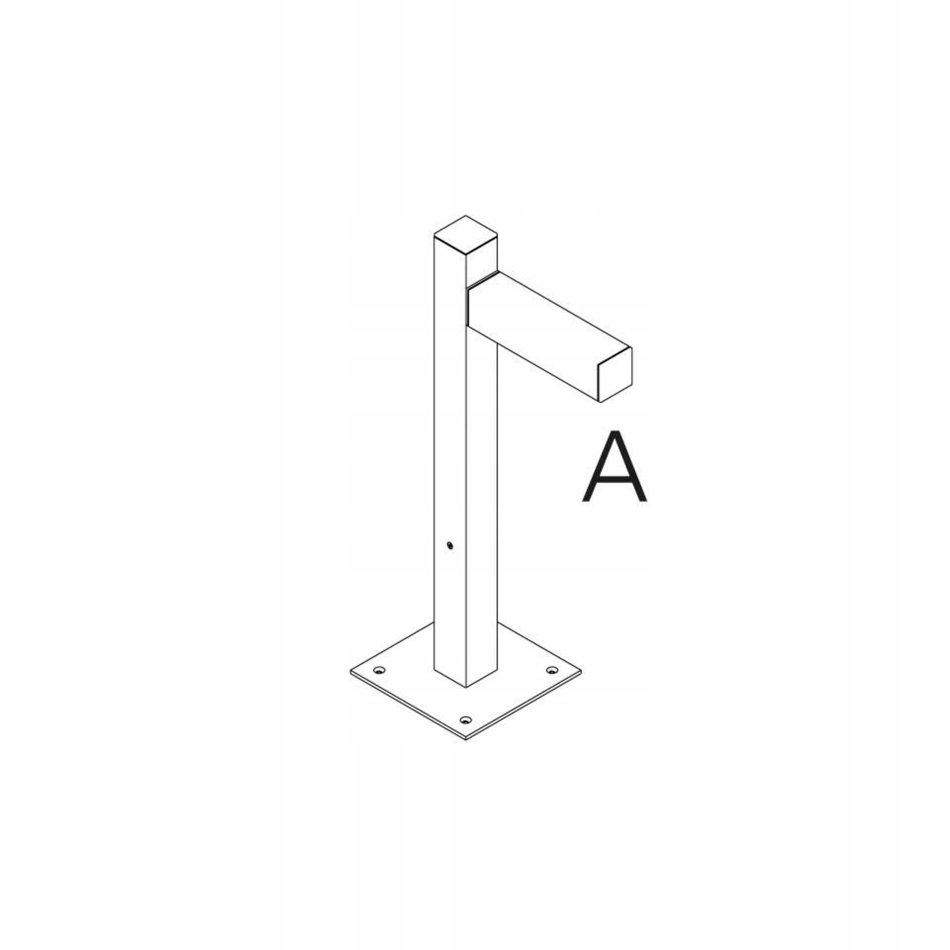 Artemide Walking stojan 600mm čierna, 1 hlava, vr. zdroje, A 60h T4505A30