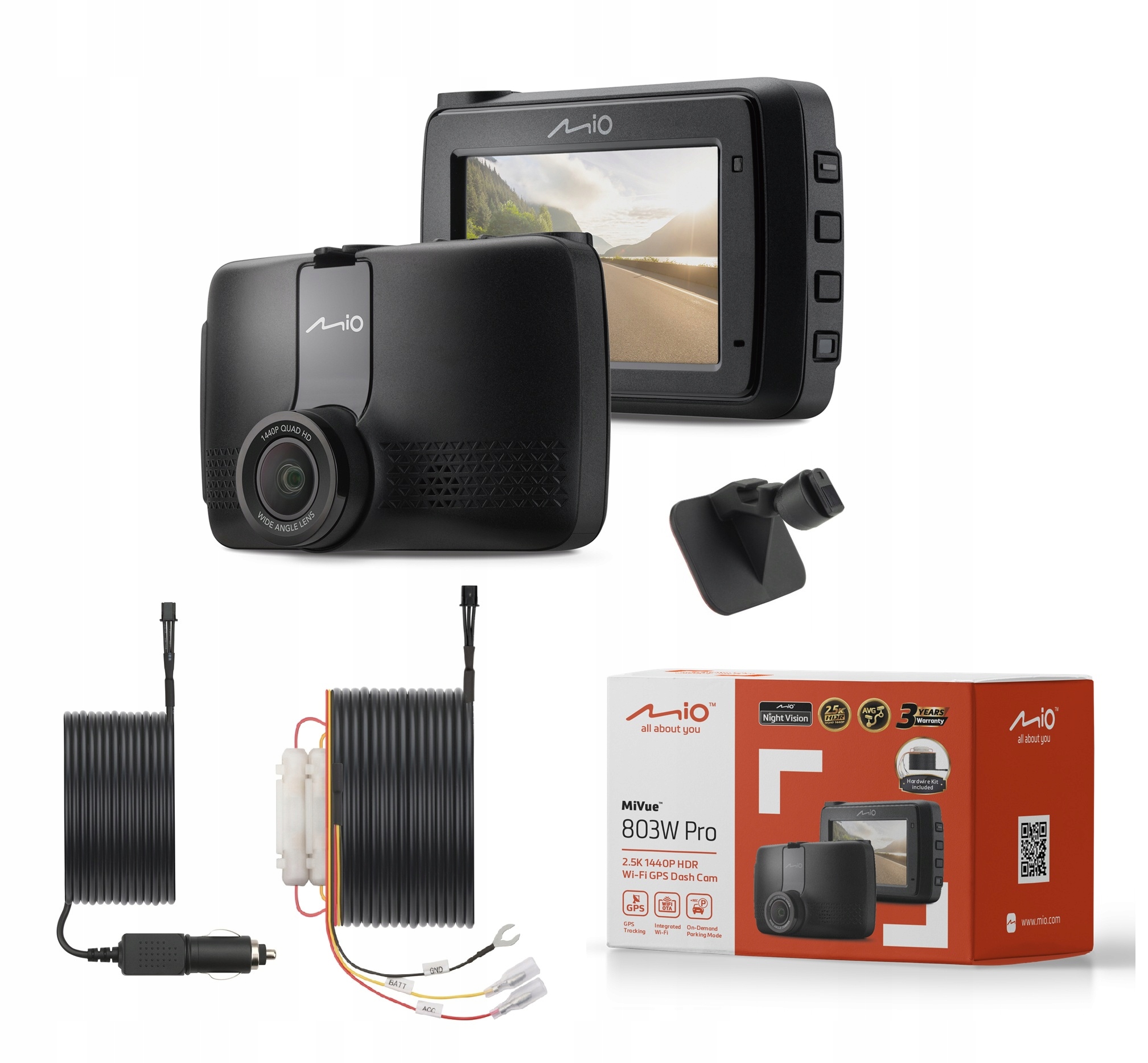 Záznamník trasy Mio MiVue 803W Pre Hdr automobilová
