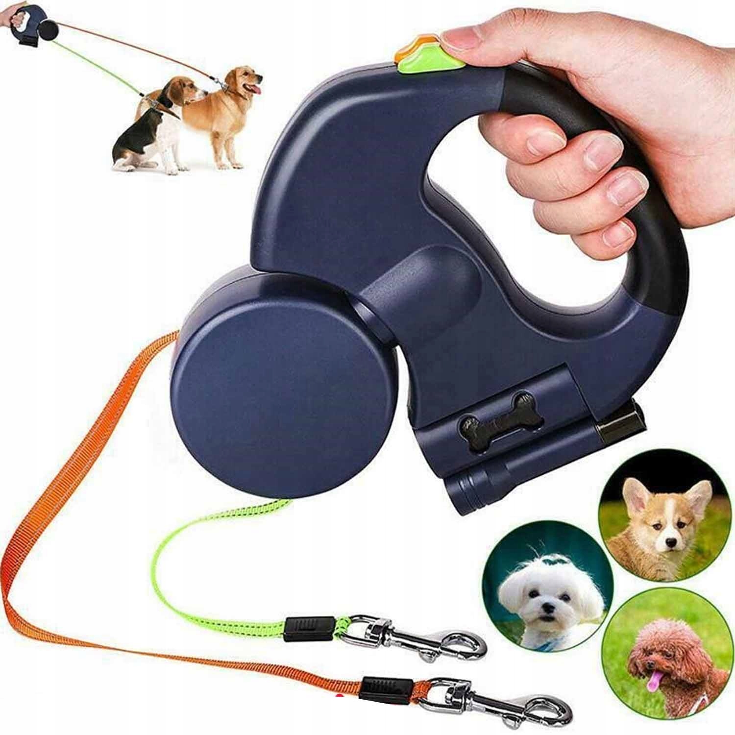 Levně Malý Pes do 10 kg Lehká Vodítko pro Psa Automatická Silná Svinovací Páska 3M