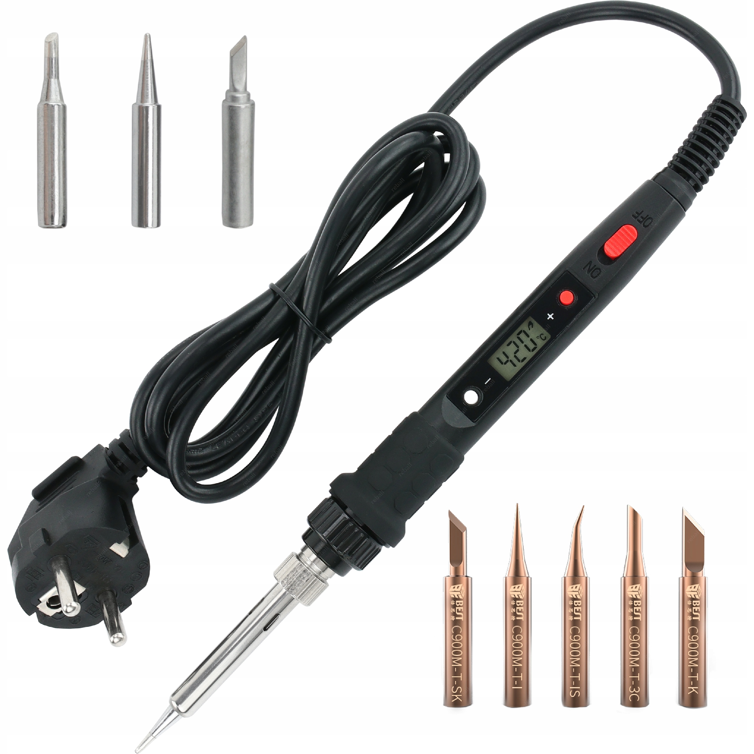 

*genialna* Lutownica S801A 80W +5szt. V-iron Gt Hq