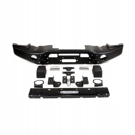 ZDERZAK STALOWY PRZEDNI JEEP WRANGLER JK WRAZ Z PŁYTĄ MONTAŻOWĄ WYCIĄGARKI