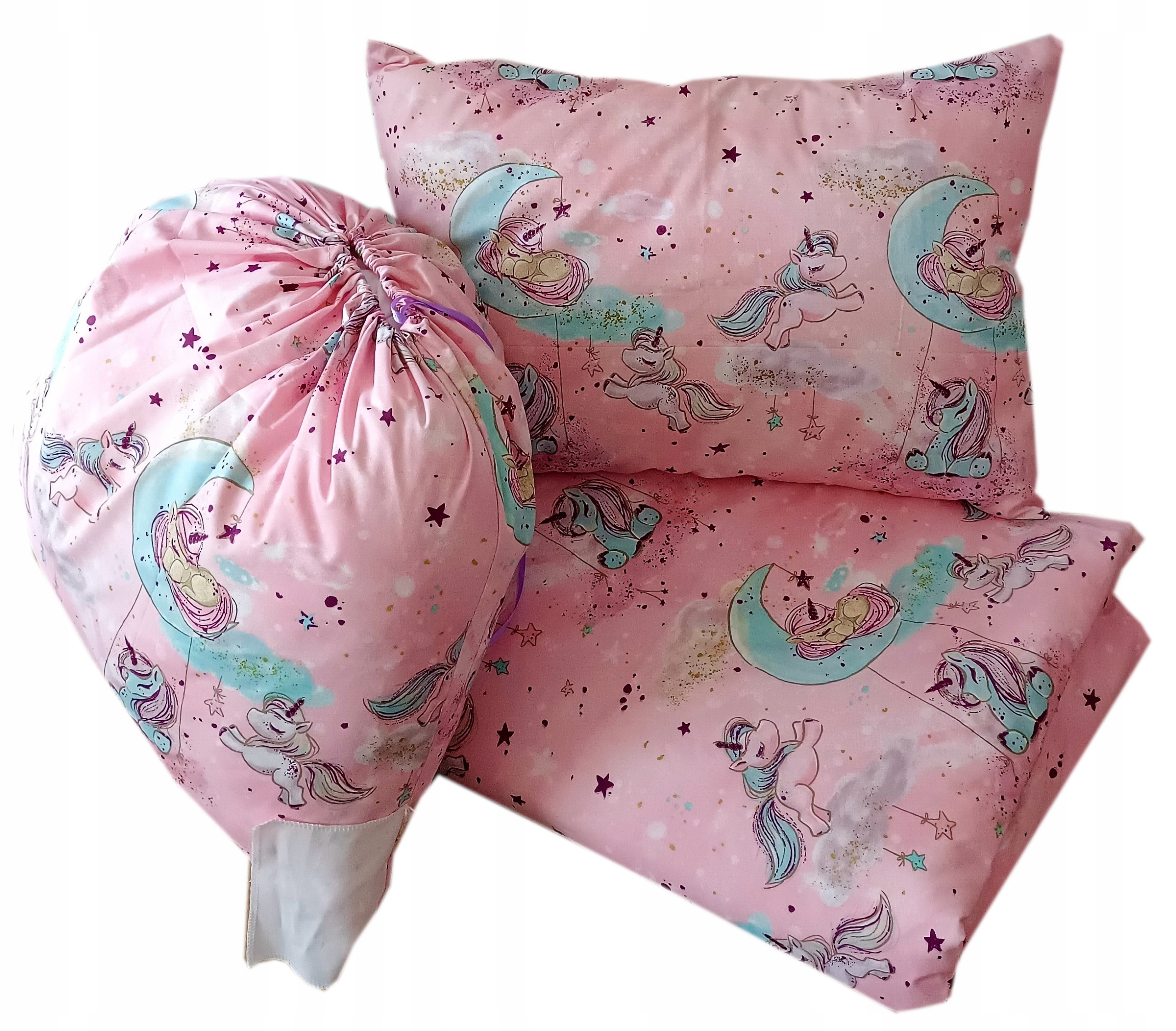 ZESTAW przedszkole żłobek 80x200+40x40+worek 4el. Marka Sense