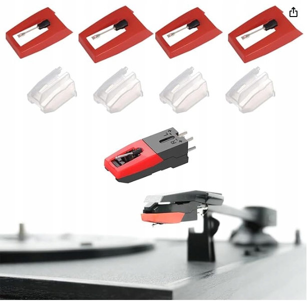 Igła do gramofonu Usb, zestaw 5 igieł zamiennych do gramofonu
