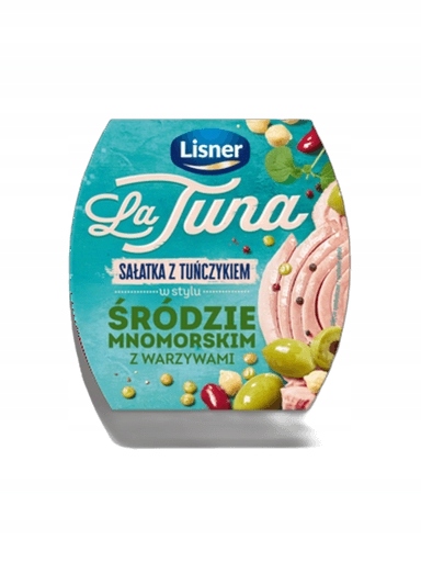 Levně 4x Salát s tuňákem ve středomořském stylu se zeleninou Lisner 160 g