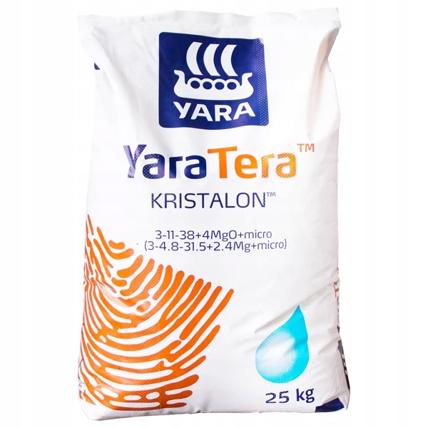 Kristalon Brązowy 3-11-38+MIKRO 25 Kg Poprawia Jakość Plonu Na Wybarwienie