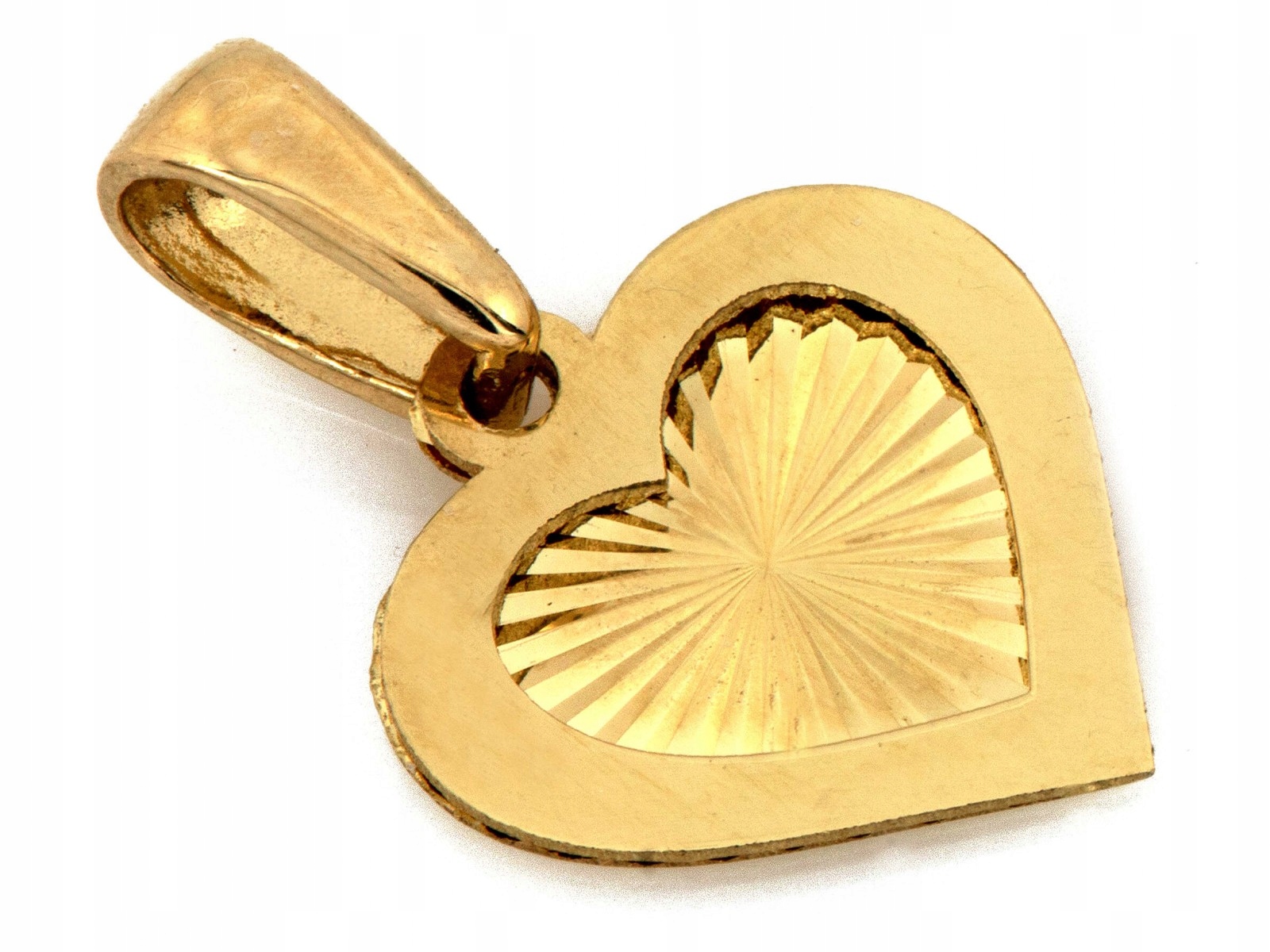 Přívěsek zlaté malé srdce 585 Diamantové srdíčko jako dárek 0.47 g