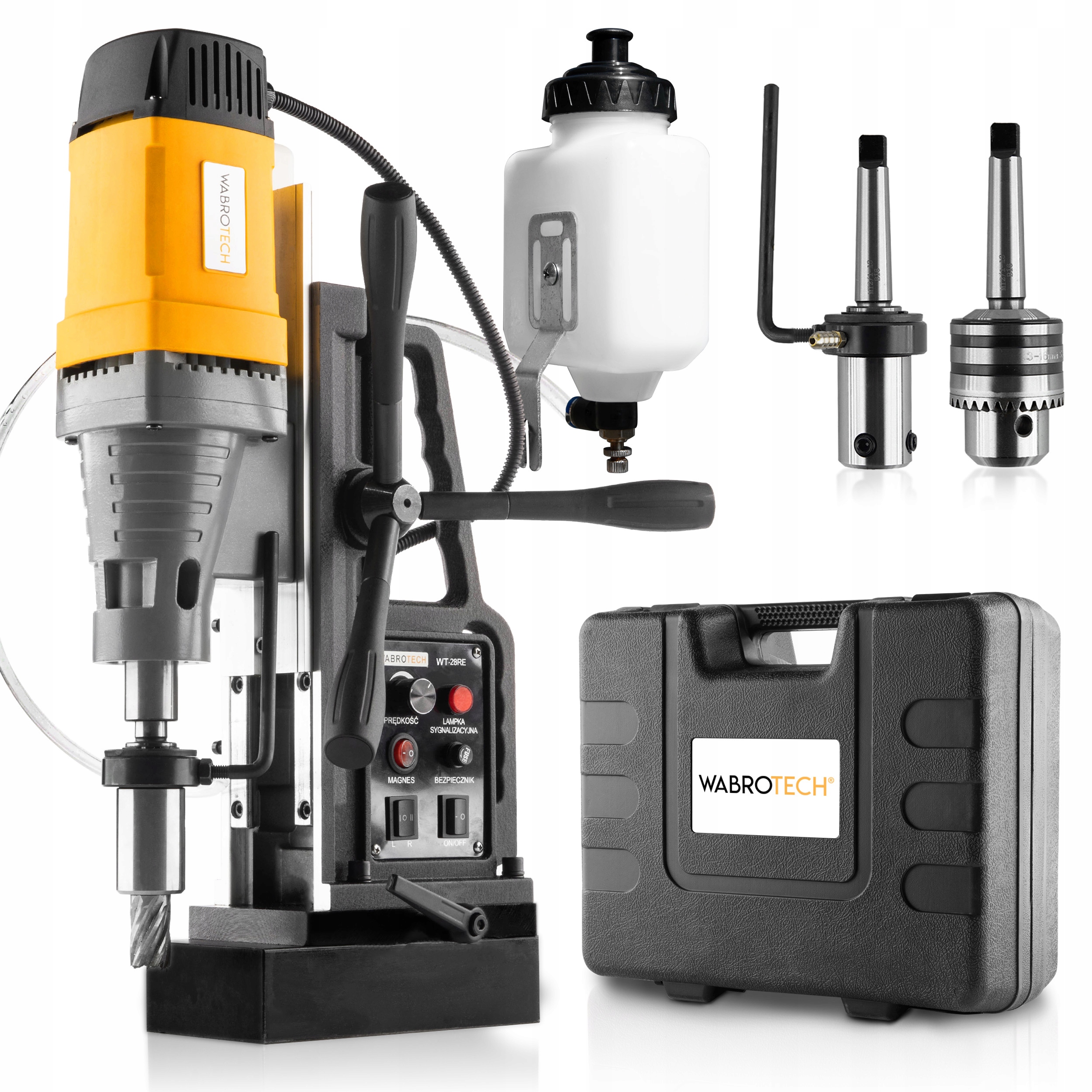 Magnetická frézovací vrtačka Wabrotech WT28RE 2080W fi60mm