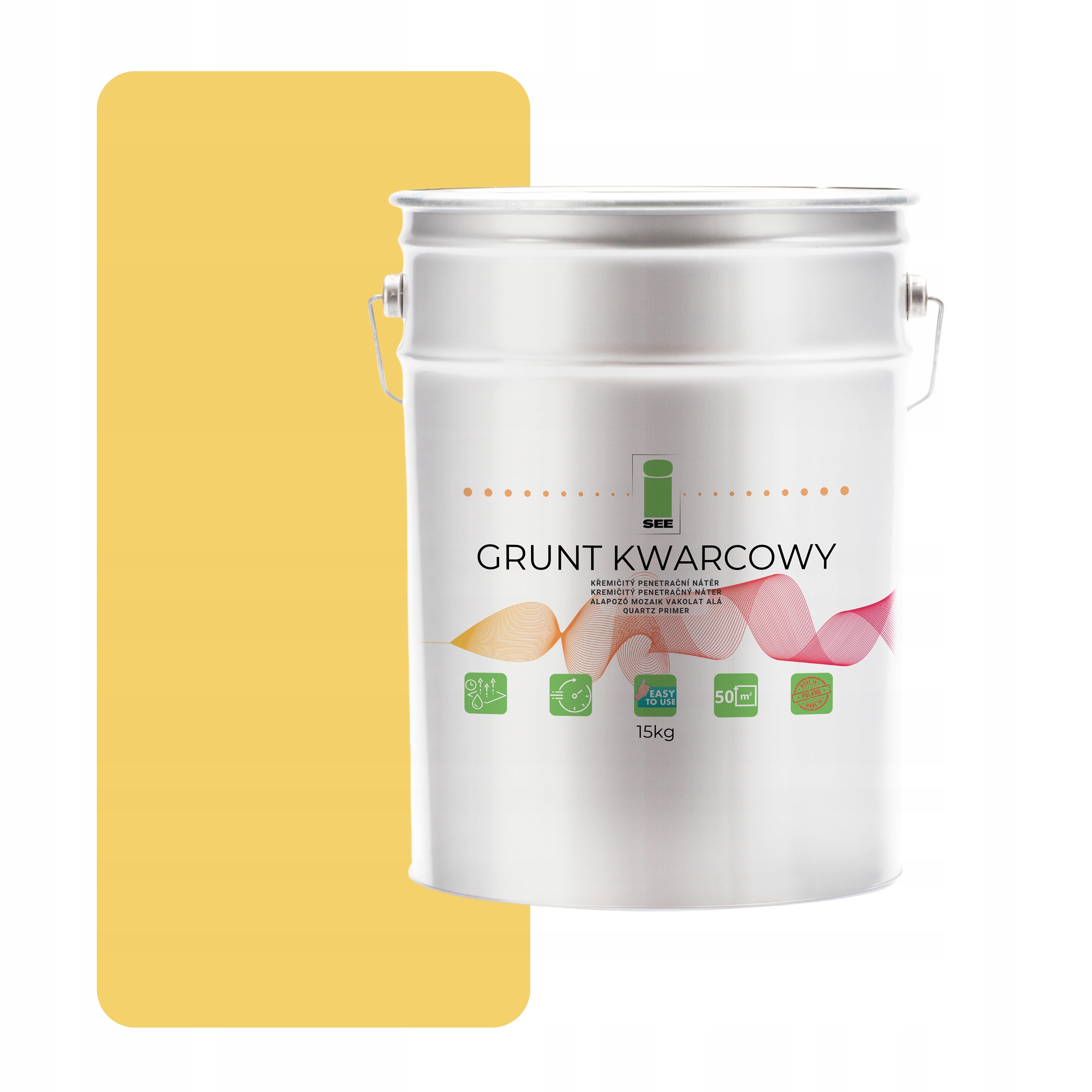 Křemenná Zemina Pod Silikonovou Omítku 15 kg Žlutá Citronová F624