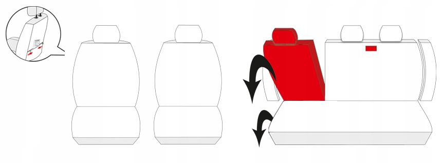 Pokrowce P4 dedykowane do OPEL ASTRA 3 III H Rodzaj Dedykowane