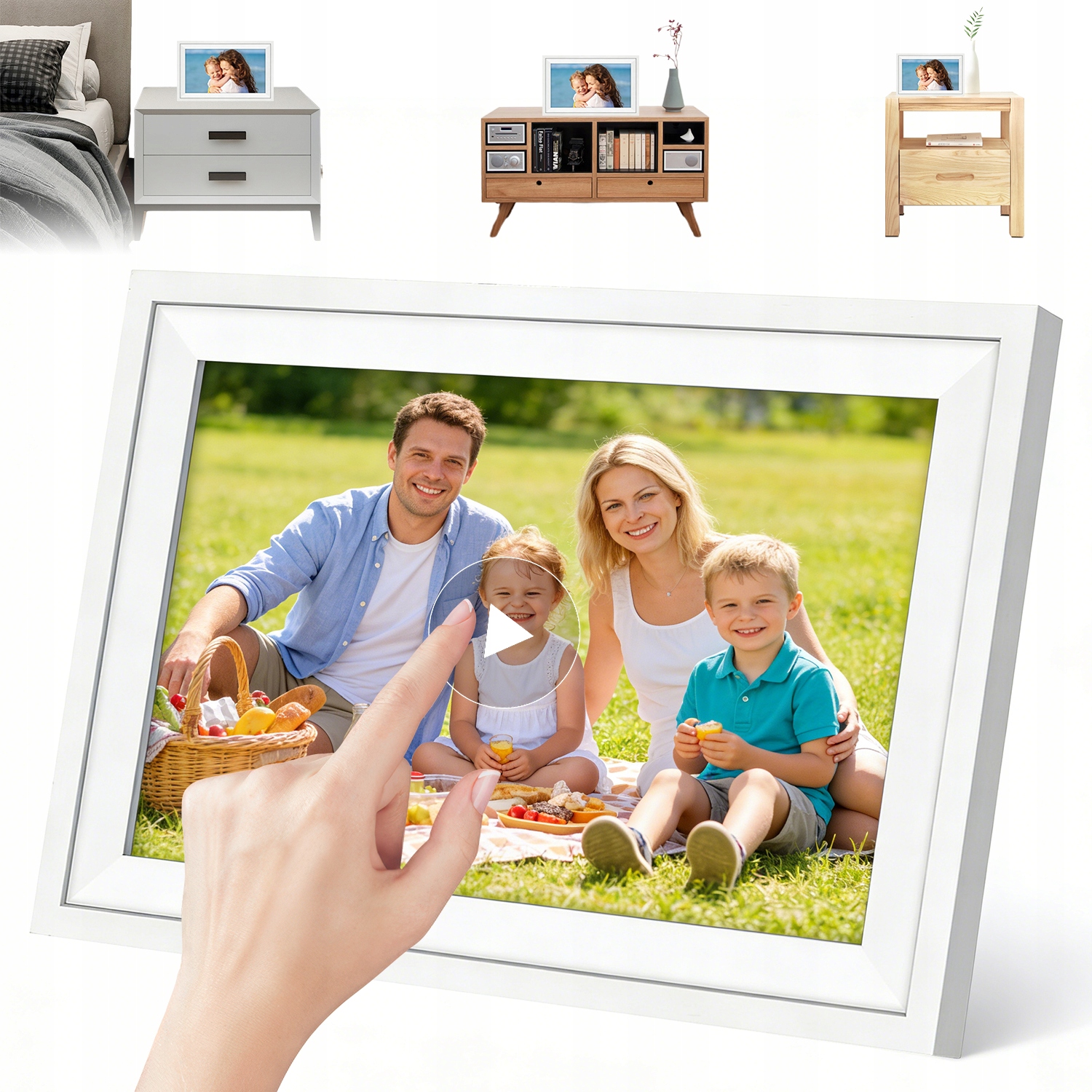 Rámeček Pro Dotykové Fotografie Displej Wifi 15,6" App Frameo