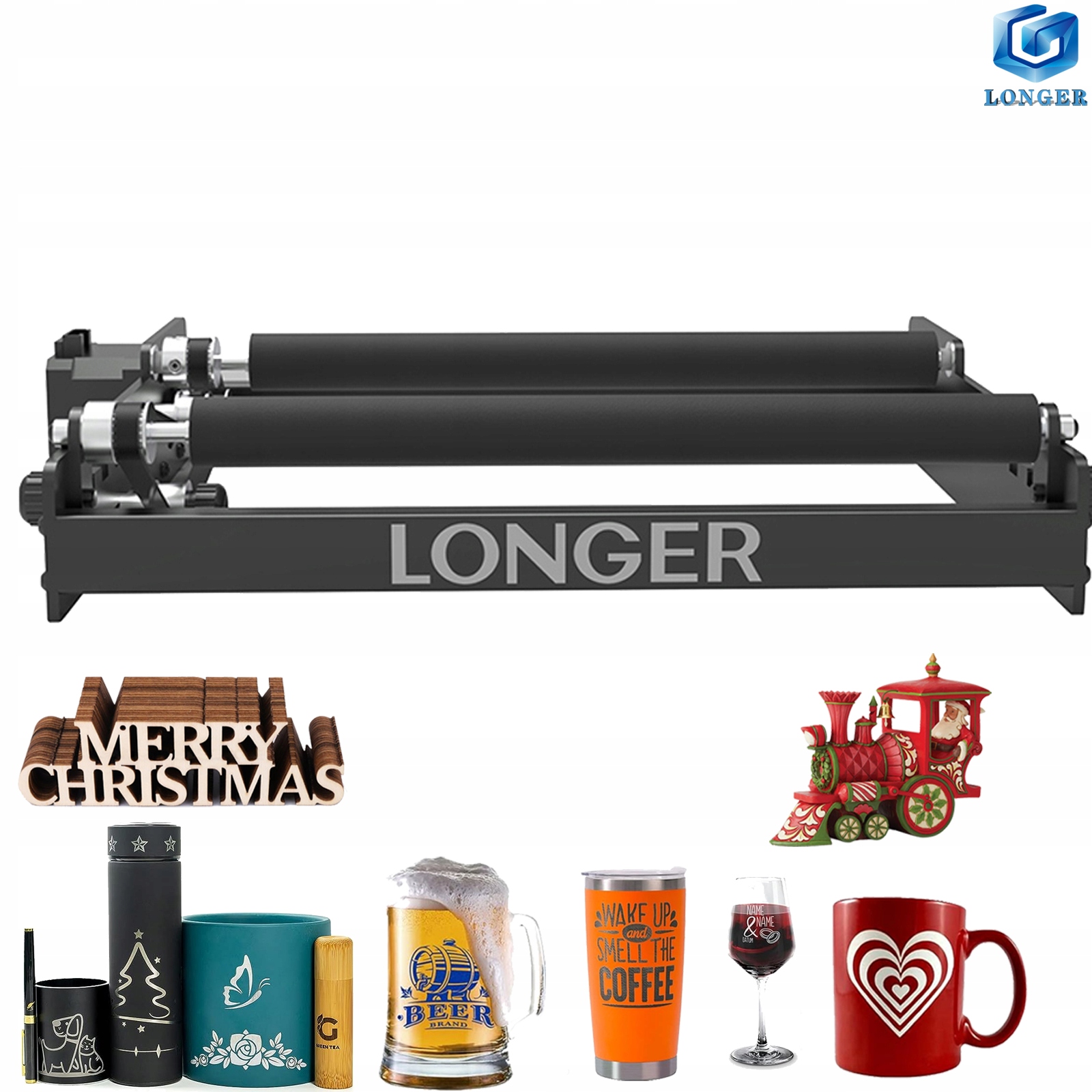 Laserowy wałek obrotowy w osi Y DŁUŻSZY, obrót o 360°