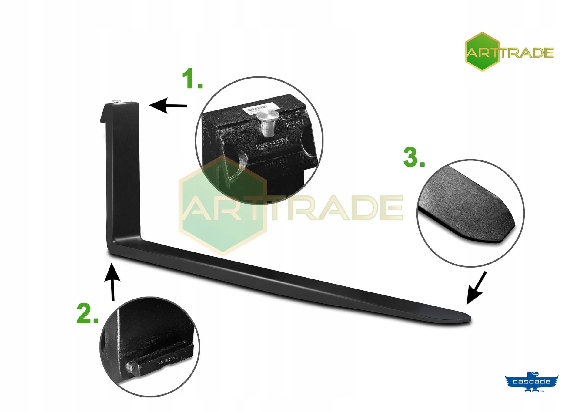 WIDŁY WIDŁA CASCADE DO WÓZKA WIDŁOWEGO 1200 80 40 Producent części Cascade