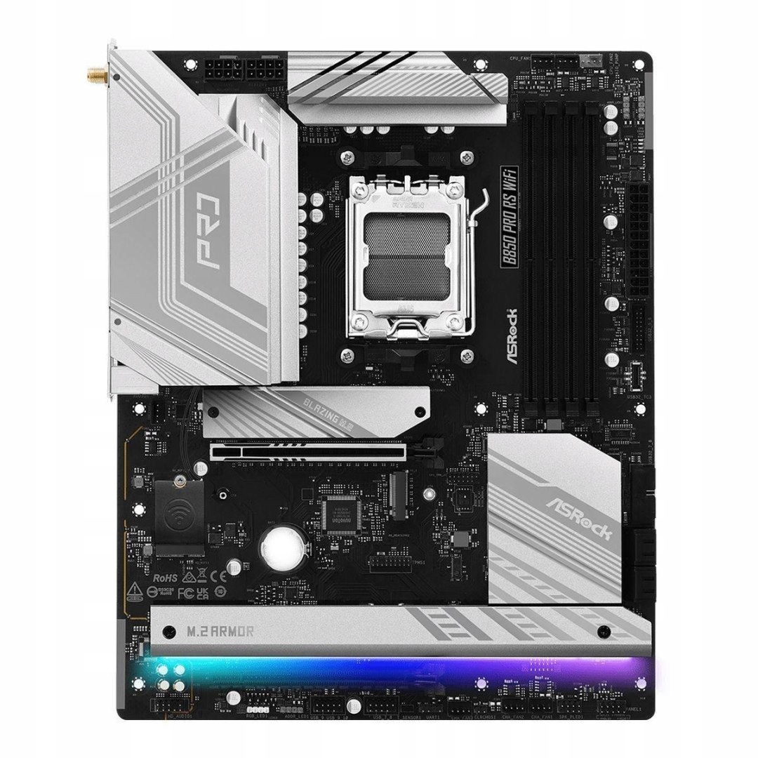 Doska ASrock B850 Pro Rs WiFi /amd B850/DDR5/SATA3/M.2/ USB3.2/WiFi/ Bt/pci