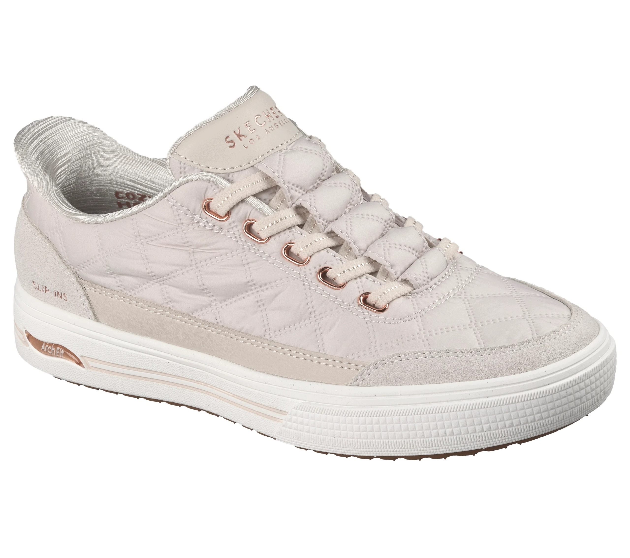 Dámské boty Skechers Slip-ins: Arch Fit Arcade Cozy Fit Cuddle Steps kre