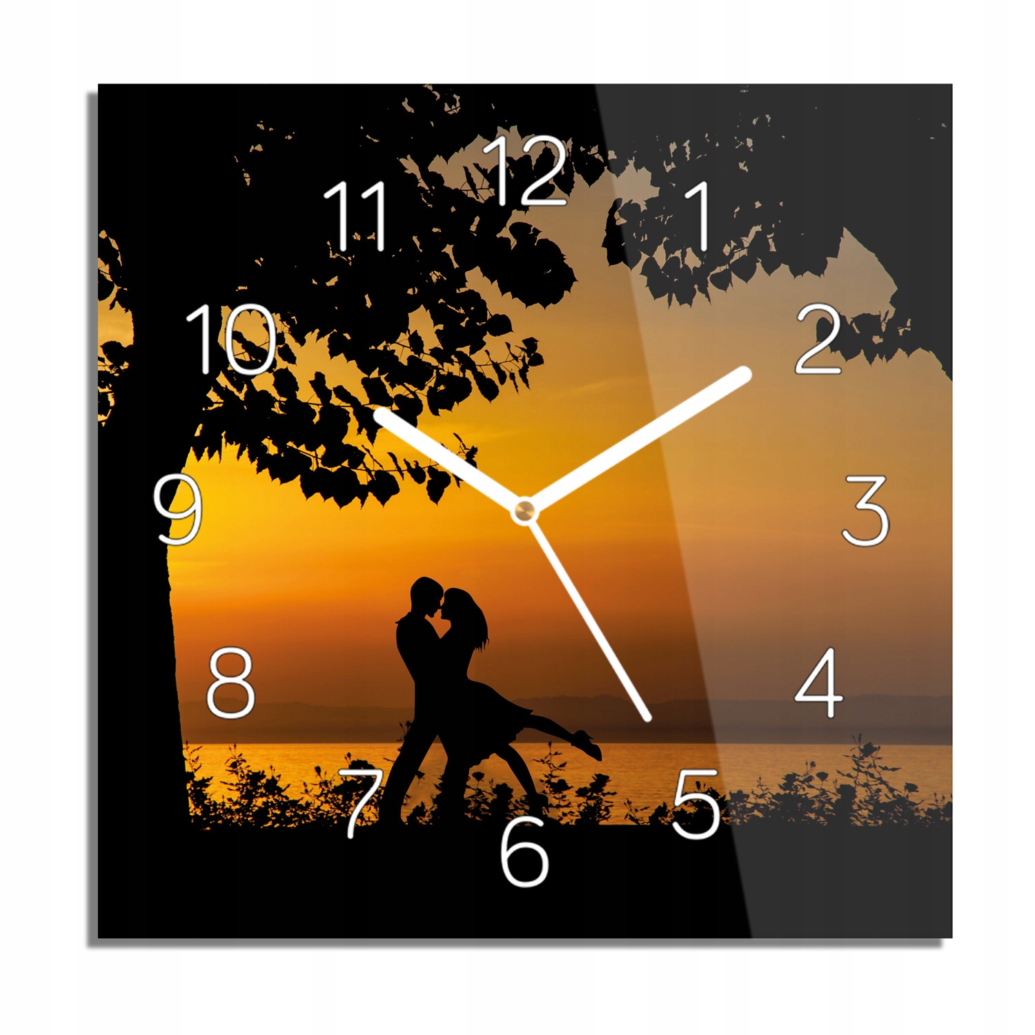 

Taniec drzewa słońce foto-zegar do biura 30x30