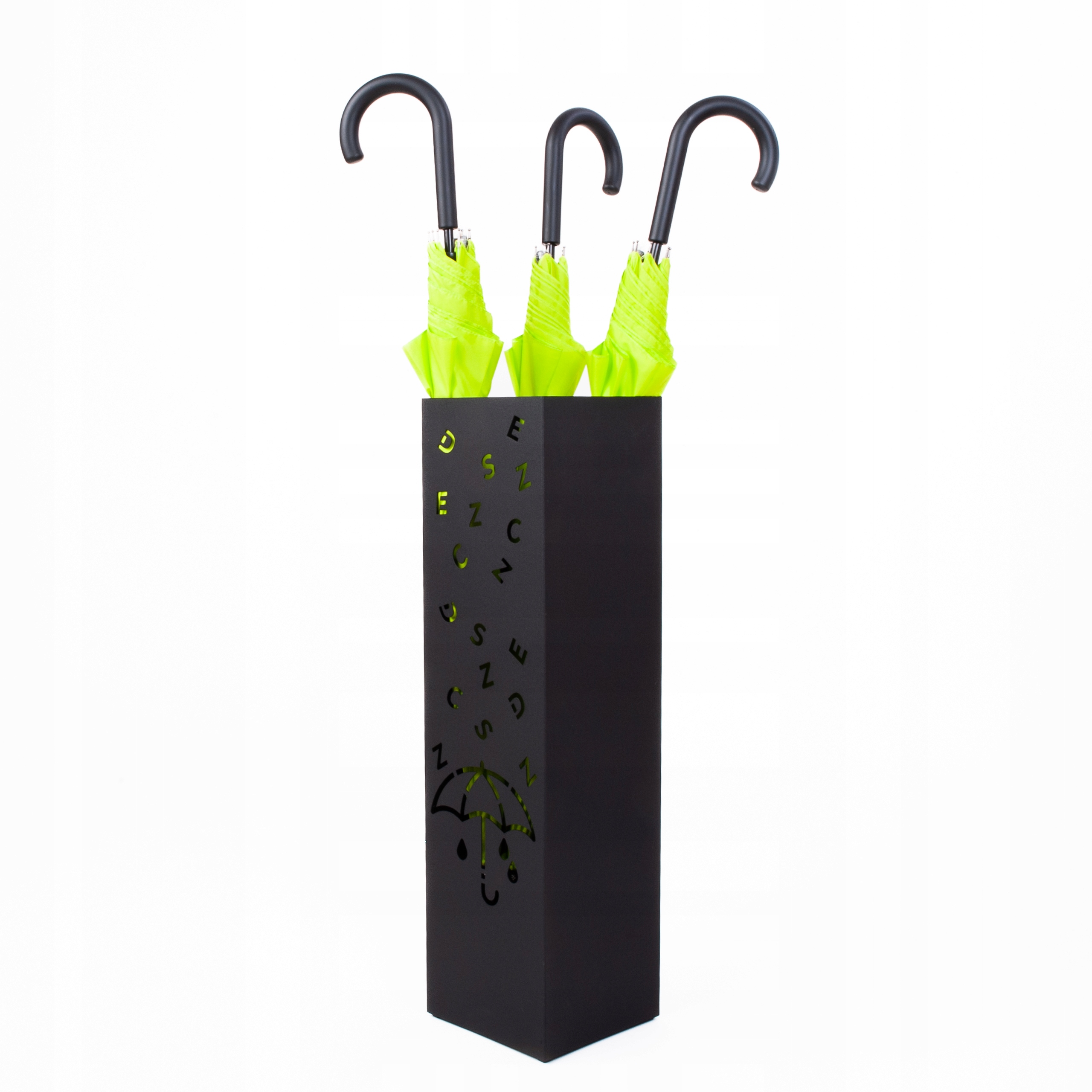 STOJAK NA PARASOLE PARASOLNIK CZARNY LOFT DO PRZEDPOKOJU WIATROŁAPU GANEK