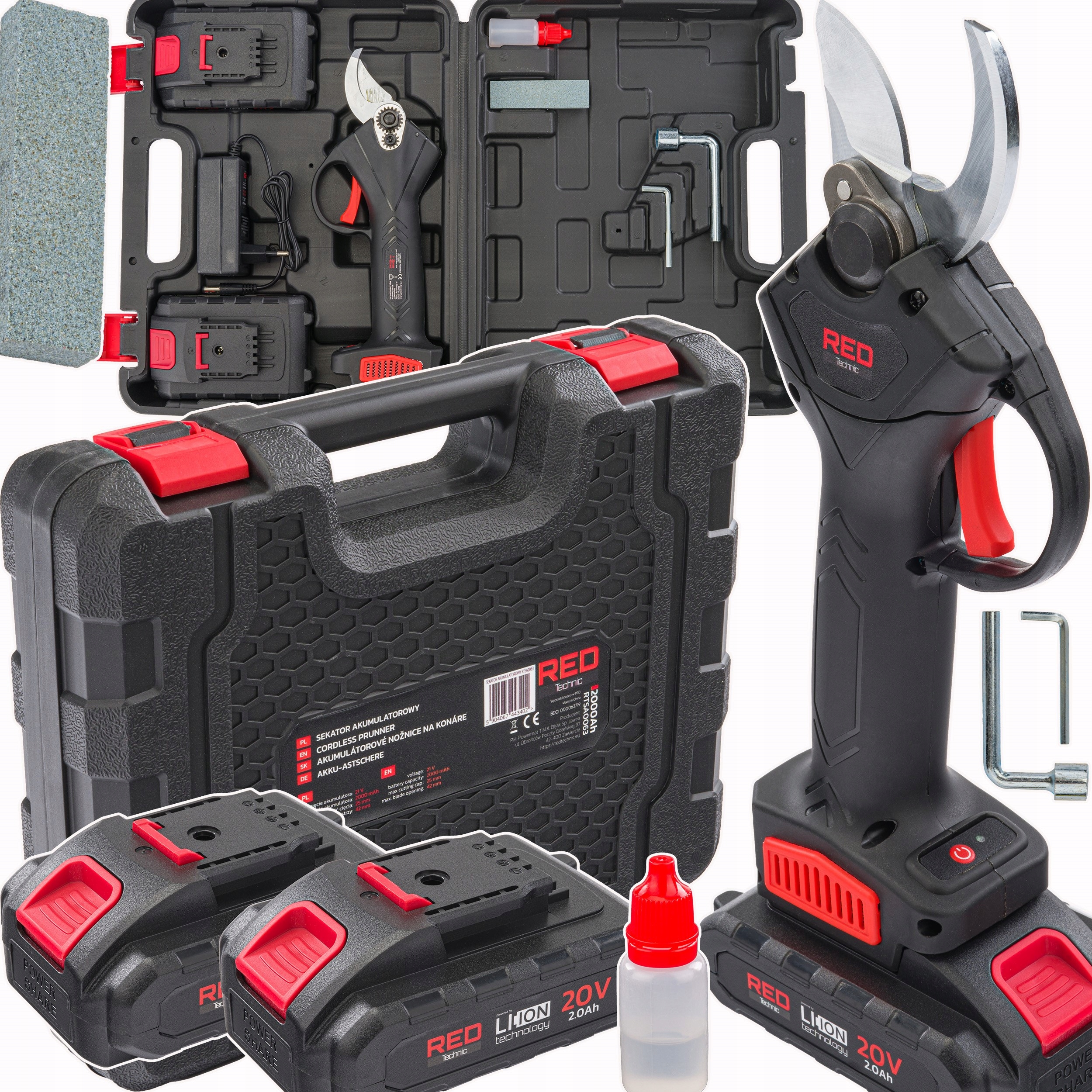 Záhradné akumulátorové nožnice Akumulátorové elektrické nožnice 30 mm 20 V 2X 2000 mAh