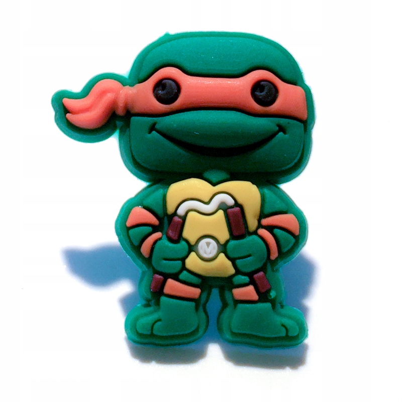 

Przypinka broszka gumowa Żółwie Ninja Michelangelo