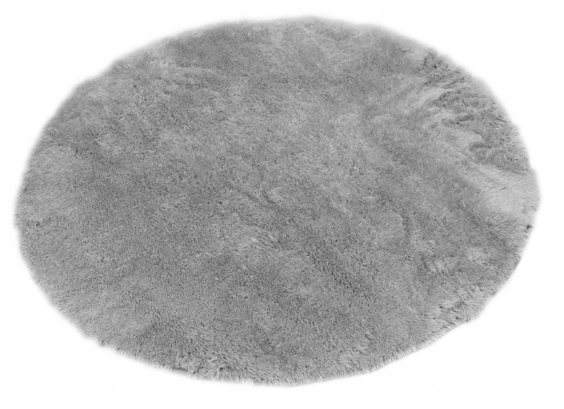 

Dywan Plusz Okrągły Srebrny Pluszowy Koło 80cm