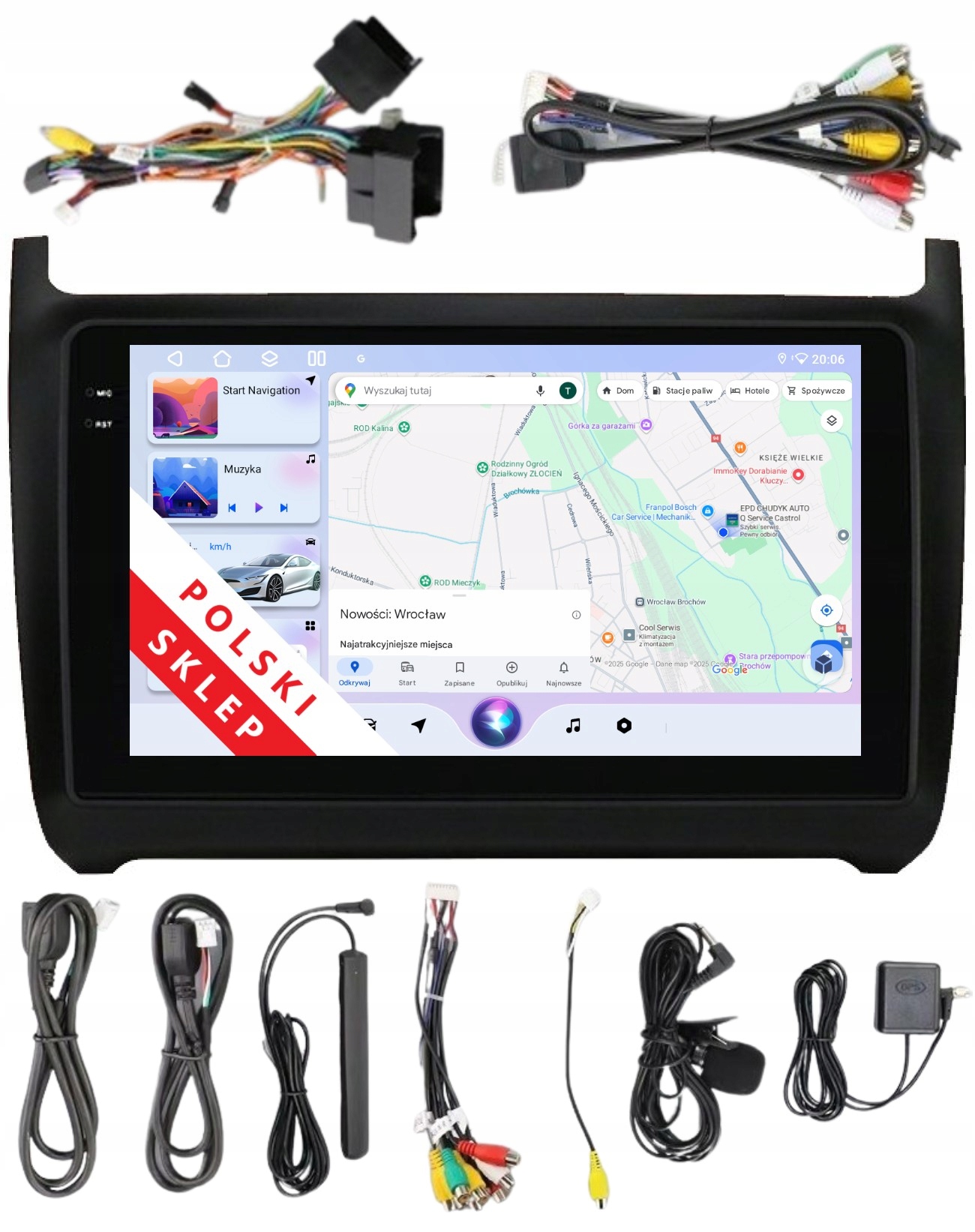 Rádio 2DIN Navigácia Android Volkswagen Vw Polo V 6/128 Gb Dsp Carplay Lte