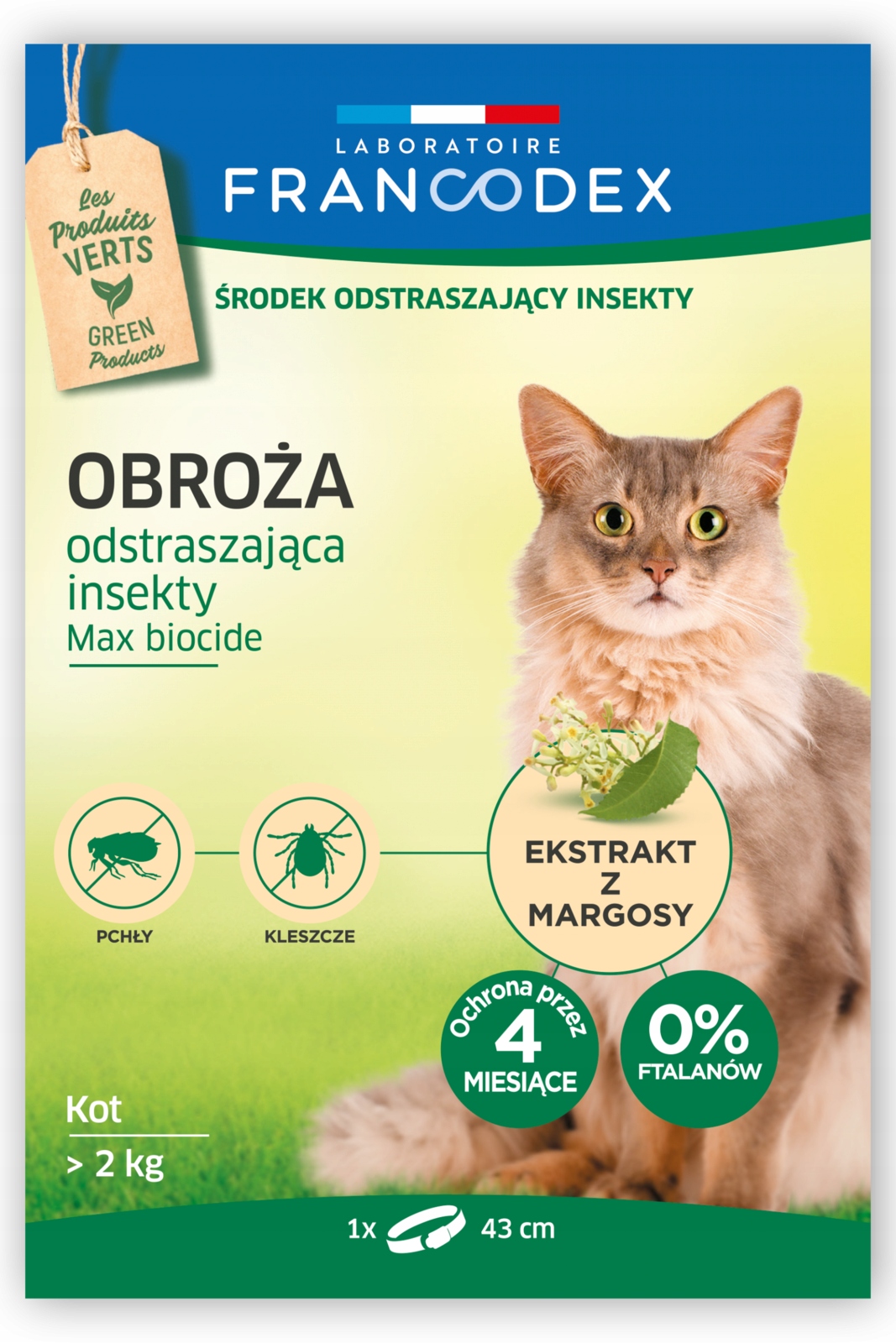 

Francodex obroża dla kota na pchły i kleszcze 43cm