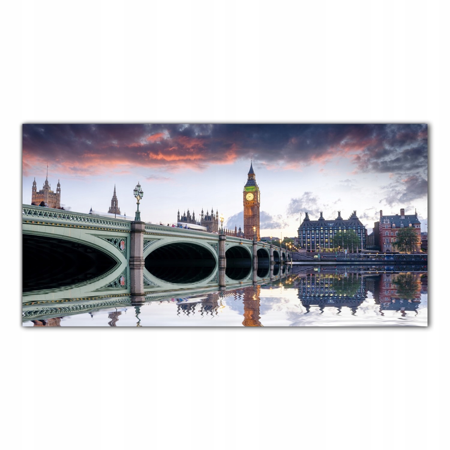 Londýn Město Krajina 120x60 Lacobel do kuchyně