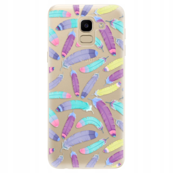 Silikonowe etui iSaprio Feather Pattern 01 do Samsung Galaxy J6