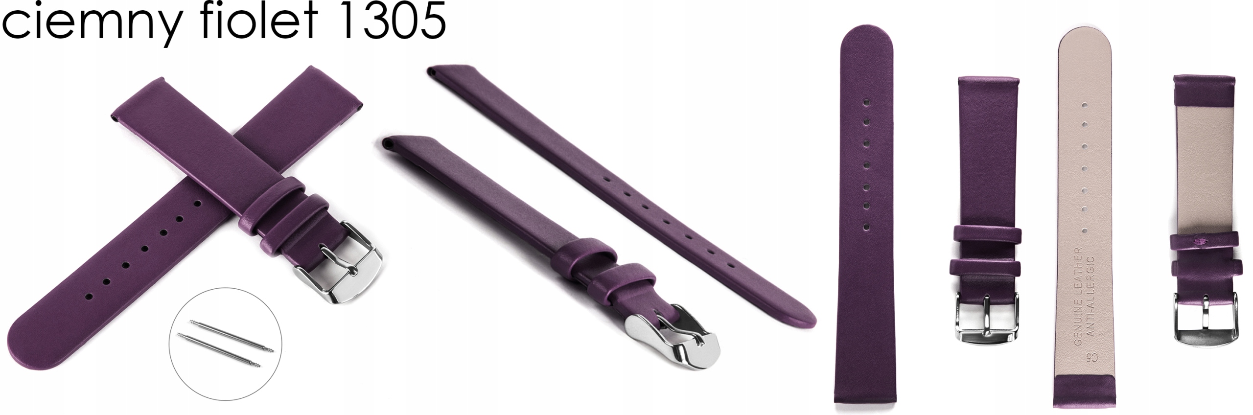 PASEK DO ZEGARKA 20MM – SKÓRZANY – RÓŻNE KOLORY Szerokość paska 20 mm