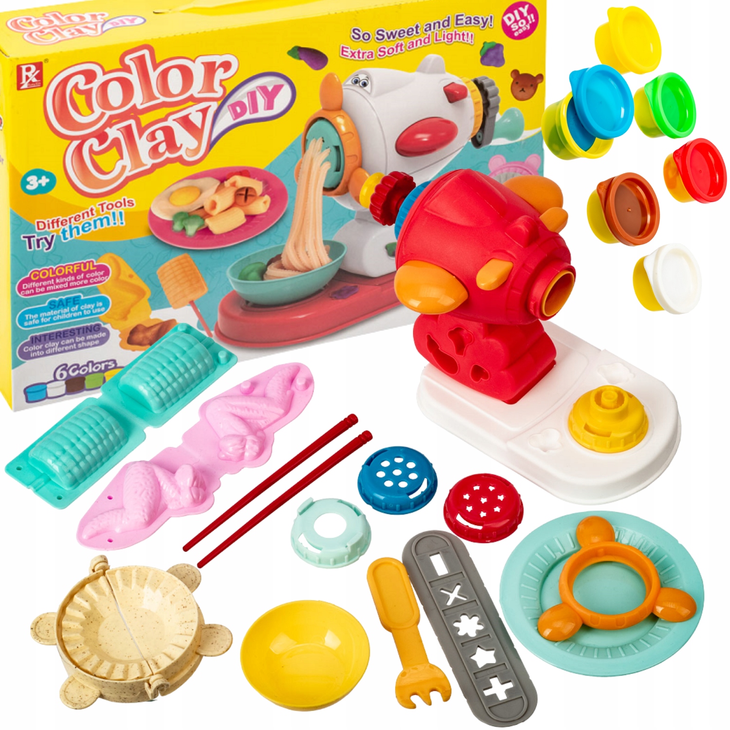 

Ciastolina Makaronowa Maszynka Zestaw Kreatywny 3D