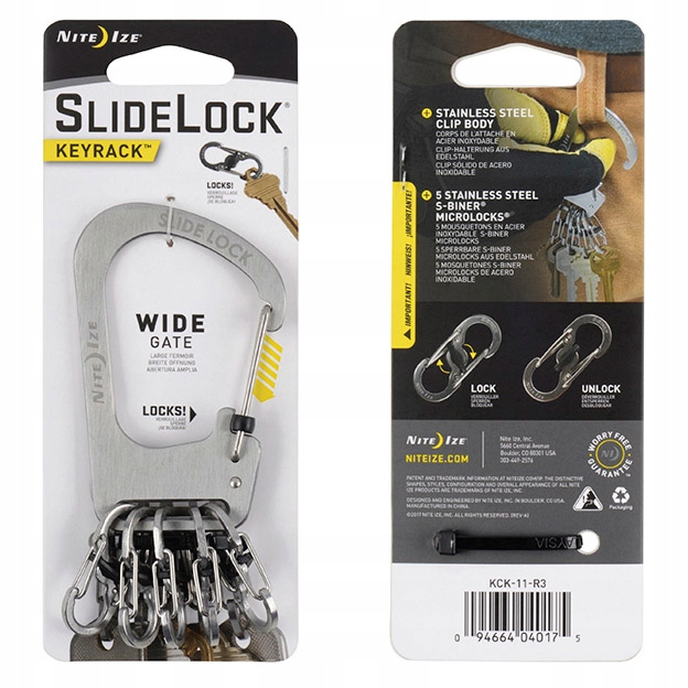

Brelok Nite Ize SlideLock KeyRack Steel