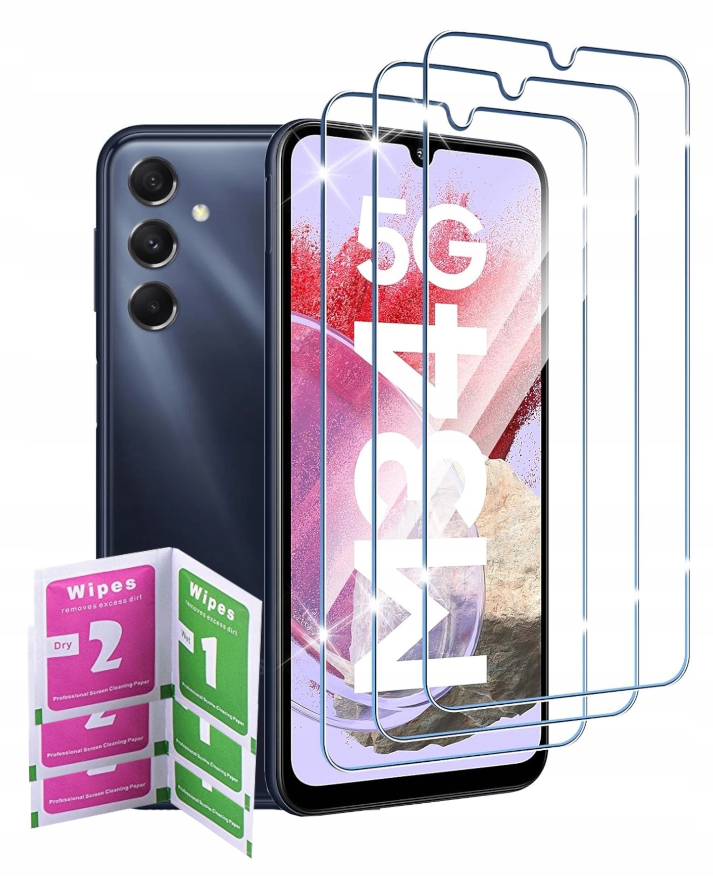 3X Szkło Hartowane Szybka Na Wyświetlacz do Samsung Galaxy M34 5G A25 5G