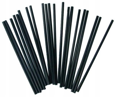 Słomki czarne do napojów Shake FI 8 mm A500