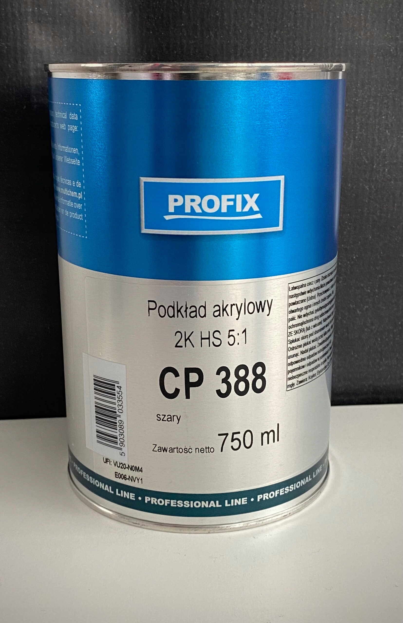Акриловый праймер 5: 1 HS 388 PROFIX серый 5L
