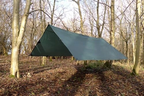Tarp Wodoodporny Do Hamaka Bushcraft Camping 35x35 Oliwkowy DD HAMMOCKS — miniatura 2